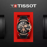 Tissot T Race Chronograph Black Dial Black Silicone Strap Watch For Men - T115.417.37.051.00