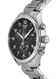 Buy Shop Tissot T Classic Chrono XL Black Dial Silver Steel Strap Watch For Men - T116.617.11.057.01 USA Online