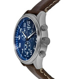 Buy Shop Tissot Chrono XL Vintage Blue Dial Brown Leather Strap Watch For Men - T116.617.16.042.00 USA Online