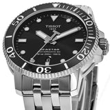 Tissot Seastar 1000 Powermatic 80 Black Dial Silver Steel Strap Watch For Men - T120.407.11.051.00