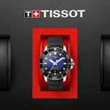 Buy Shop Tissot Seastar 1000 Powermatic 80 Blue Dial Black Rubber Strap Watch For Men - T120.407.17.041.00 USA Online