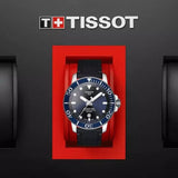 Tissot Seastar 1000 Powermatic 80 Silicium Blue Dial Blue Nylon Strap Watch For Men - T120.407.17.041.01