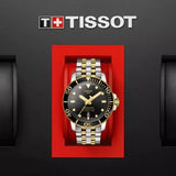 Tissot Seastar 1000 Powermatic 80 Black Dial Two Tone Steel Strap Watch For Men - T120.407.22.051.00