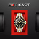 Buy Shop Tissot Seastar 1000 Powermatic 80 Black Dial Two Tone Steel Strap Watch For Men - T120.407.22.051.00 USA Online