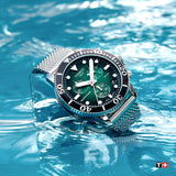 Buy Shop Tissot Seastar 1000 Chronograph Green Dial Silver Mesh Bracelet Watch For Men - T120.417.11.091.00 USA Online