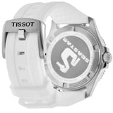 Tissot Seastar 1000 Mother of Pearl White Dial White Rubber Strap Watch for Women - T120.210.17.116.00