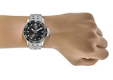 Tissot Seastar 1000 Powermatic 80 Black Dial Silver Steel Strap Watch For Men - T120.407.11.051.00