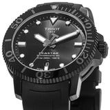Buy Shop Tissot Seastar 1000 Powermatic 80 Black Dial Black Rubber Strap Watch For Men - T120.407.37.051.00 USA Online
