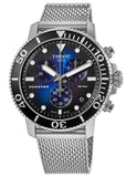 Buy Shop Tissot Seastar 1000 Chronograph Blue Dial Silver Mesh Bracelet Watch For Men - T120.417.11.041.02 USA Online