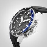 Buy Shop Tissot Seastar 1000 Chronograph Black Dial Black Rubber Strap Watch For Men - T120.417.17.051.02 USA Online