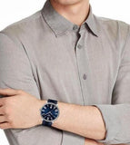 Buy Shop Tissot Carson Premium Blue Dial Blue Leather Strap Watch For Men - T122.410.16.043.00 USA Online