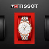 Buy Shop Tissot Carson Premium Chronograph White Dial Two Tone Steel Strap Watch For Men - T122.417.22.011.00 USA Online