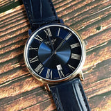 Buy Shop Tissot Carson Premium Blue Dial Blue Leather Strap Watch For Men - T122.410.16.043.00 USA Online