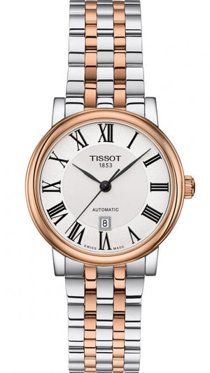 Buy Shop Tissot T Classic Carson Premium 30 White Dial Two Tone Steel Strap Watch for Women - T122.207.22.033.00 USA Online