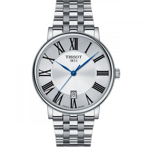 Buy Shop Tissot Carson Premium Silver Dial Silver Steel Strap Watch For Men - T122.410.11.033.00 USA Online