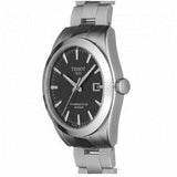 Buy Shop Tissot Gentleman Powermatic 80 Silicium Black Dial Silver Steel Strap Watch For Men - T127.407.11.051.00 USA Online