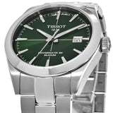 Buy Shop Tissot Gentleman Powermatic 80 Silicium Green Dial Silver Steel Strap Watch For Men - T127.407.11.091.01 USA Online