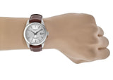 Buy Shop Tissot Gentleman Powermatic 80 Silicium Silver Dial Brown Leather Strap Watch For Men - T127.407.16.031.00 USA Online