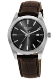 Buy Shop Tissot Gentlemen Black Dial Brown Leather Strap Watch for Men - T127.410.16.051.01 USA Online