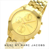 Buy Shop Marc Jacobs Peeker Chronograph Gold Dial Gold Steel Strap Watch for Women - MBM3393 USA Online