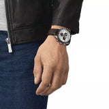 Buy Shop Tissot T Sport PRS 516 Chronograph Silver Dial Brown Leather Strap Watch for Men - T131.617.16.032.00 USA Online