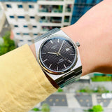 Buy Shop Tissot PRX Powermatic 80 Black Dial Silver Steel Strap Watch For Men - T137.407.11.051.00 USA Online