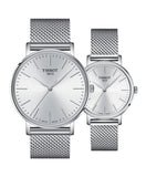 Buy Shop Tissot Everytime Gent Silver Dial Silver Mesh Bracelet Watch for Men - T143.410.11.011.00 USA Online