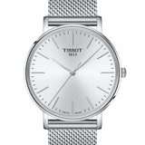 Buy Shop Tissot Everytime Gent Silver Dial Silver Mesh Bracelet Watch for Men - T143.410.11.011.00 USA Online