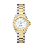 Tag Heuer Aquaracer Quartz Diamonds Mother of Pearl Dial Two Tone Steel Strap Watch for Women - WBD1423.BB0321