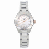 Buy Shop Tag Heuer Aquaracer Professional 200 Quartz Diamonds White Dial Silver Steel Strap Watch for Women - WBP1450.BA0622 USA Online