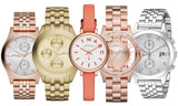 Buy Shop Marc Jacobs Peeker Chronograph Gold Dial Gold Steel Strap Watch for Women - MBM3393 USA Online