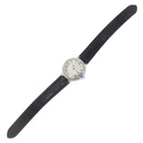 Buy Shop Cartier Ballon Bleu De Cartier Silver Dial Black Leather Strap Watch for Women - WSBB0034 USA Online