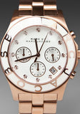 Buy Shop Marc Jacobs Blade Chronograph White Dial Rose Gold Steel Strap Watch for Women - MBM3082 USA Online