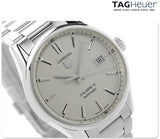 Buy Shop Tag Heuer Carrera Automatic Caliber 5 White Dial Silver Steel Strap Watch for Men - WAR211B.BA0782 USA Online