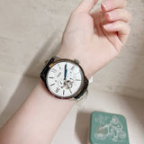 Buy Shop Fossil Townsman Automatic Chronograph White Dial Blue Leather Strap Watch for Men - ME3167 USA Online