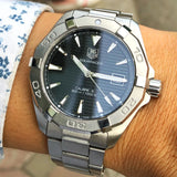Buy Shop Tag Heuer Aquaracer Automatic Black Dial Silver Steel Strap Watch for Men - WAY2110.BA0928 USA Online