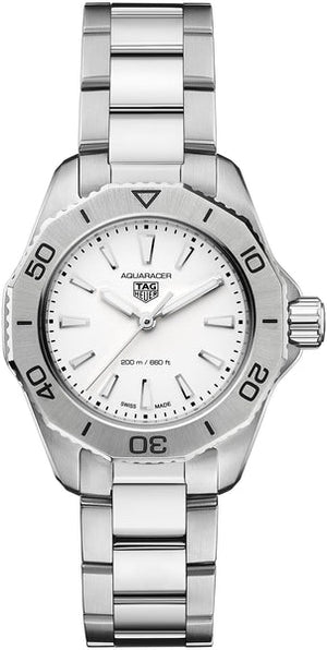 Buy Shop Tag Heuer Aquaracer Professional 200 Quartz Mother of Pearl Dial Silver Steel Strap Watch for Women - WBP1418.BA0622 USA Online