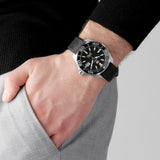Buy Shop Tag Heuer Aquaracer Calibre 5 Automatic Black Dial Black Rubber Strap Watch for Men - WAY201A.FT6142 USA Online