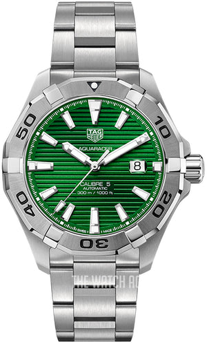Buy Shop Tag Heuer Aquaracer Green Dial Watch for Men - WAY2015.BA0927 USA Online