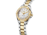 Tag Heuer Aquaracer Quartz 32mm Mother of Pearl Dial Two Tone Steel Strap Watch for Women - WBD1323.BB0320