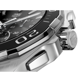 Buy Shop Tag Heuer Aquaracer Calibre 16 Day-Date Black Dial Silver Steel Strap Watch for Men - CAY211A.BA0927 USA Online