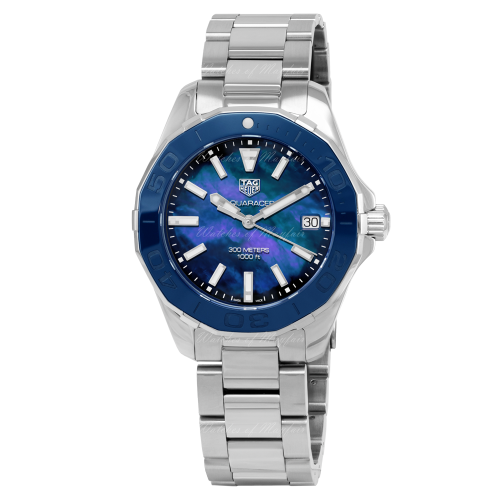 Buy Shop Tag Heuer Aquaracer Blue Dial Watch for Women - WAY131S.BA0748 USA Online