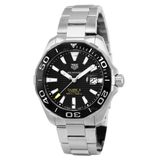 Buy Shop Tag Heuer Aquaracer Caliber 5 Black Dial Silver Steel Strap Watch for Men - WAY201A .BA0927 USA Online