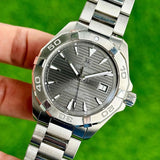 Buy Shop Tag Heuer Aquaracer Automatic Anthracite Grey Dial Silver Steel Strap Watch for Men - WAY2113.BA0928 USA Online