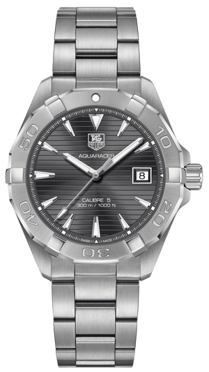 Buy Shop Tag Heuer Aquaracer Automatic Anthracite Grey Dial Silver Steel Strap Watch for Men - WAY2113.BA0928 USA Online