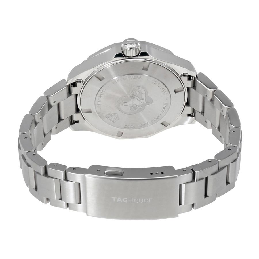 Buy Shop Tag Heuer Aquaracer Automatic Black Dial Silver Steel Strap Watch for Men - WAY2010.BA0927 USA Online