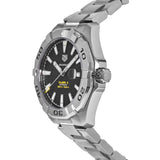 Buy Shop Tag Heuer Aquaracer Automatic Black Dial Silver Steel Strap Watch for Men - WAY2010.BA0927 USA Online