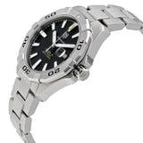 Buy Shop Tag Heuer Aquaracer Automatic Black Dial Silver Steel Strap Watch for Men - WAY2010.BA0927 USA Online