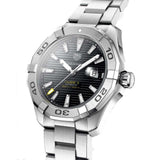 Buy Shop Tag Heuer Aquaracer Automatic Black Dial Silver Steel Strap Watch for Men - WAY2010.BA0927 USA Online