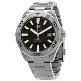 Buy Shop Tag Heuer Aquaracer Automatic Black Dial Silver Steel Strap Watch for Men - WAY2010.BA0927 USA Online